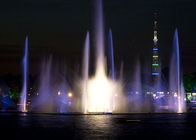 Fuente de agua de Dubai que sorprende, novela de la fuente de la demostración de la luz del LED/diseño científico proveedor