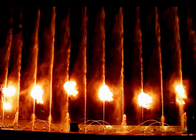 Fuente llevada única de la música, sistema musical de la fuente de Diy con la llama del fuego proveedor