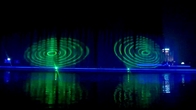 Demostración moderna creativa de la danza de la luz laser para el diseño modificado para requisitos particulares plaza comercial proveedor
